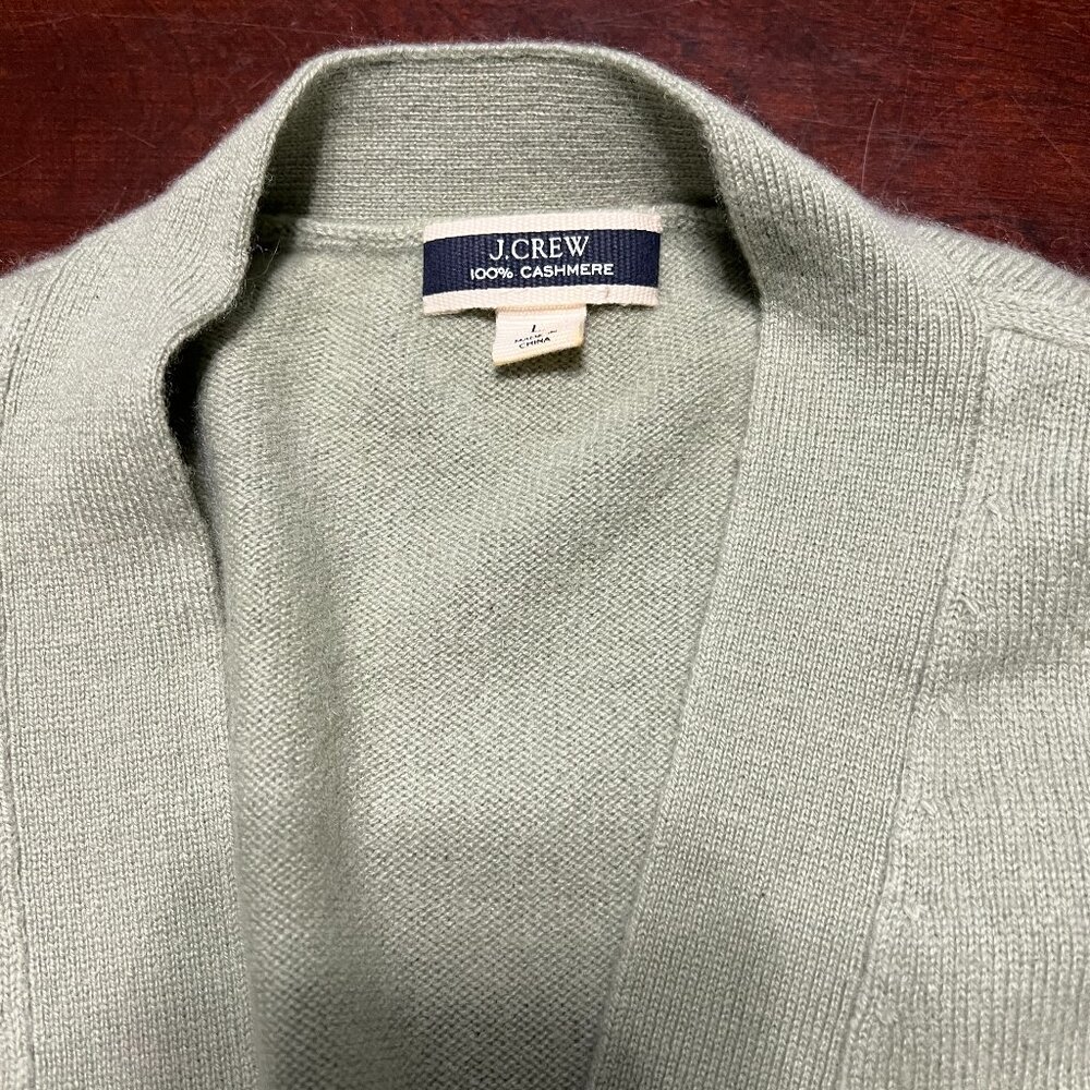 J CREW & MAGASCHONI CASHMERE CARDI TEE SET - Picture 6 of 15